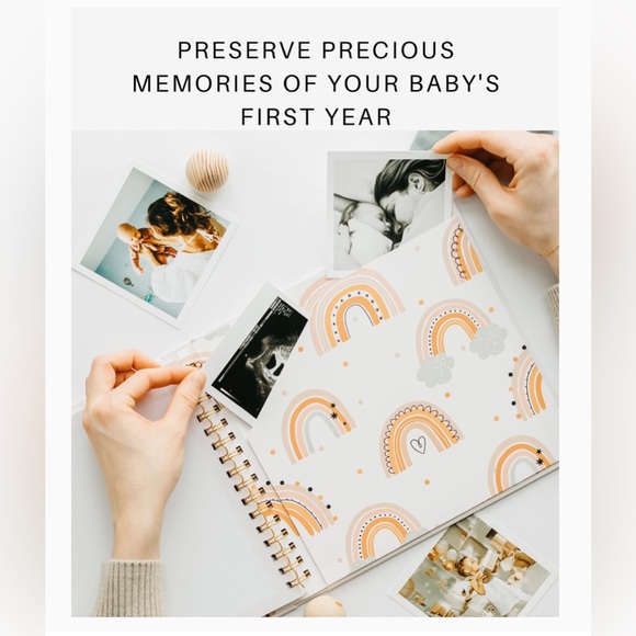 Baby Memory Book for Girls - Baby’s First Year Book - Picture 5 of 7